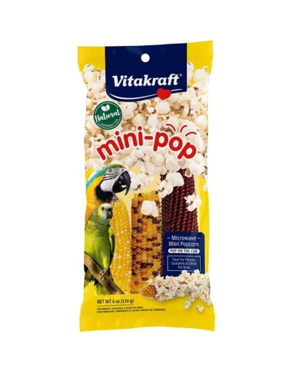 Vitakraft Mini-Pop Corn Treat for Pet Birds - 6 oz