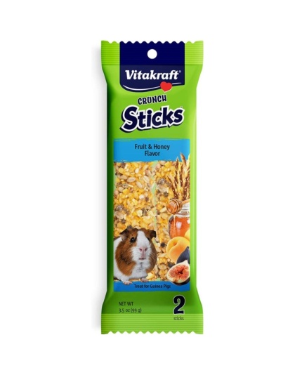Vitakraft Crunch Sticks Guinea Pig Treat - Fruit & Honey - 2 Pack - (3.5 oz)