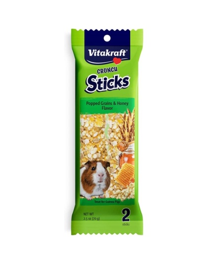 Vitakraft Guinea Pig Crunch Sticks with Popped Grains & Honey - 2 Pack - (2.5 oz)
