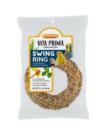 Vitakraft Vita Prima Sun Seed Swing Ring - Parakeet, Canary & Finch - 2.1 oz