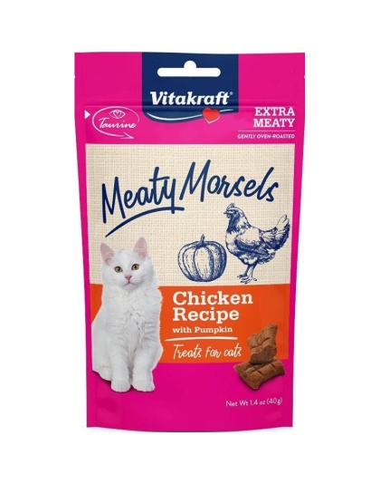 VitaKraft Meaty Morsels Chicken & Pumkin Cat Treat - 1.4 oz