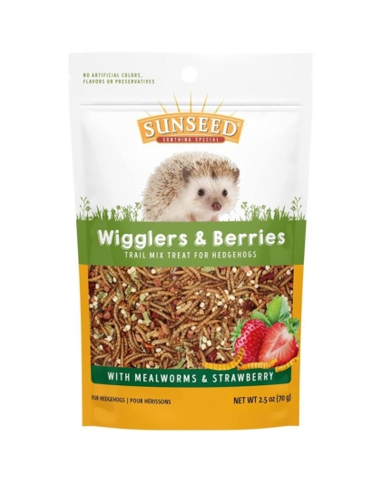 Sunseed Vita Prima Wigglers & Berries Trail Mix Hedgehog Treat - 2.5 oz