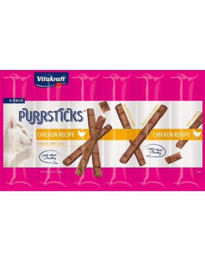 Vitakraft PurrSticks Chicken Treats for Cats - 6 count