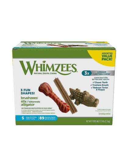 Whimzees Dog Dental Chew Small Variety Packs - 89 count