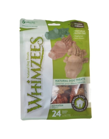 Whimzees Natural Dental Care Alligator Dog Treats - Small - 24 Pack - (Dogs 15-25 lbs)