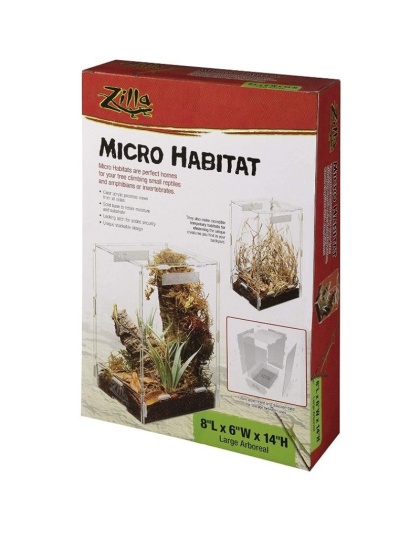 Zilla Micro Habitat Arboreal Home for Tree Dwelling Small Pet - Large