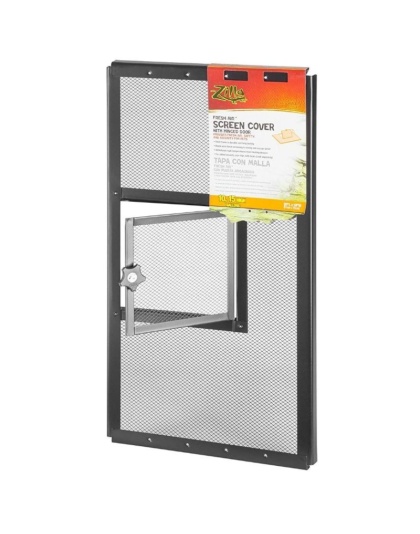 Zilla Fresh Air Screen Cover with Hinged Door 20 x 10 Inch - 1 count