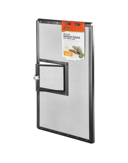 Zilla Fresh Air Screen Cover with Hinged Door 24 x 12 Inch - 1 count