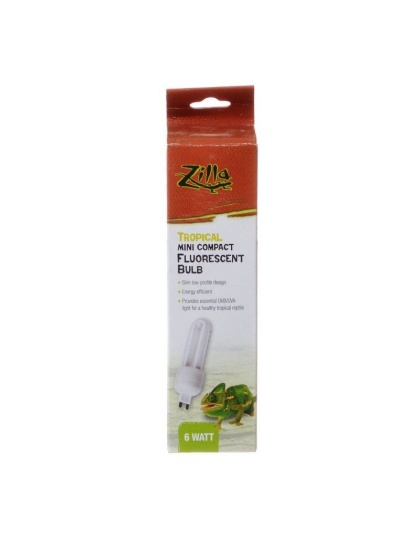 Zilla Mini Compact Fluorescent Bulb - Tropical - 1 Pack - (6 Watt)