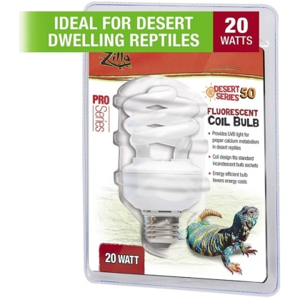 Zilla Desert UVB Coil Bulb - 20 Watts