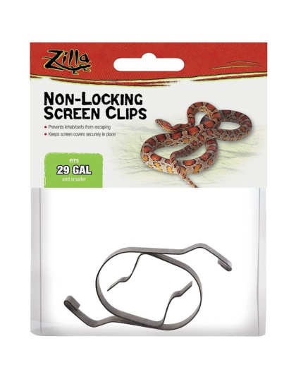 Zilla Fresh Air Non-Locking Screen Clips - 29 Gallon Tanks and Up