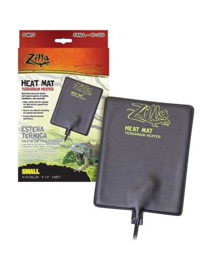 Zilla Heat Mat Terrarium Heater - Small - 8 Watt - 10-20 Gallon Tanks - (6" x 8")