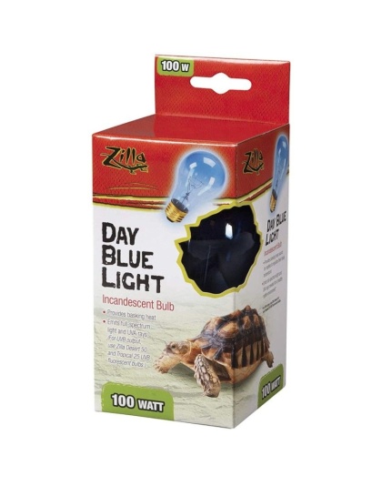 Zilla Incandescent Day Blue Light Bulb for Reptiles - 100 Watt