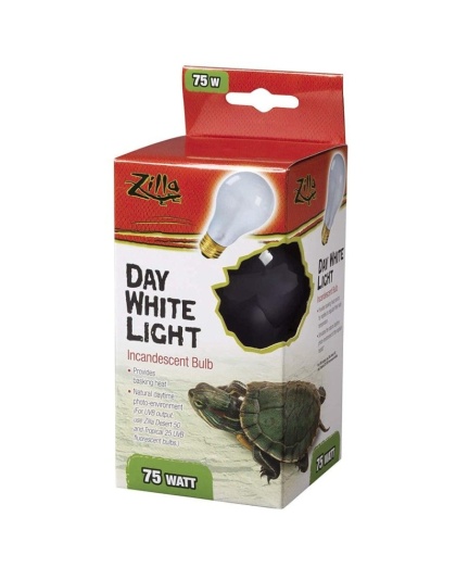 Zilla Incandescent Day White Light Bulb for Reptiles - 75 Watt