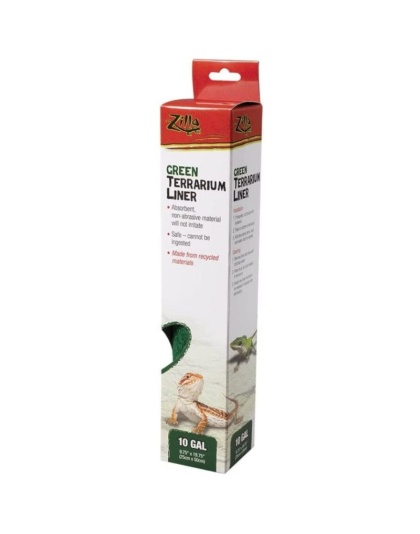 Zilla Green Terrarium Liner - 10 Gallon Tanks - (9.75"L x 19.75"W)