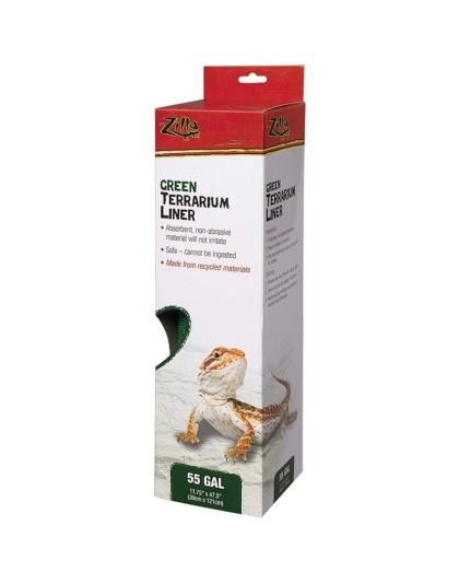 Zilla Green Terrarium Liner - 55 Gallon Tanks - (11.75"L x 47.5"W)