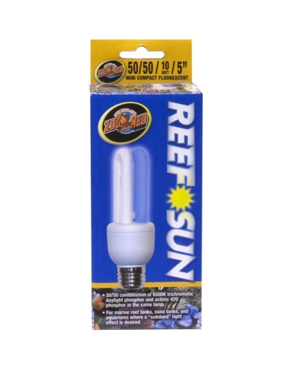 Zoo Med Aquatic Reef Sun 50/50 Compact Flourescent Bulb - 10 Watts (5" Bulb)