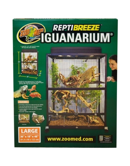 Zoo Med ReptiBreeze IguanArium Habitat - Large - 36"L x 18"W x 48"H