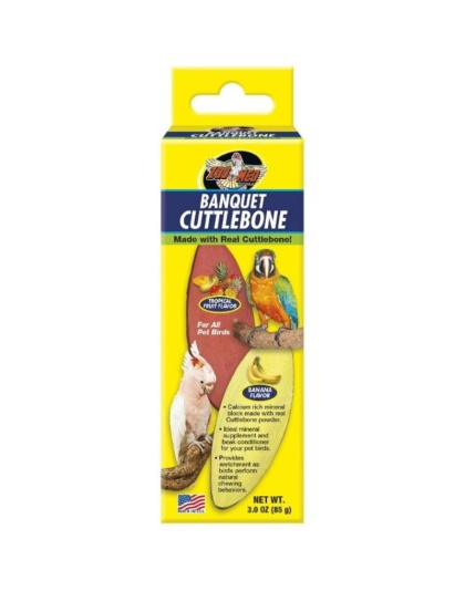 Zoo Med Banquet Cuttlebone - Tropical Fruit & Banana Flavor - Small - 2 Pack - (3 oz)