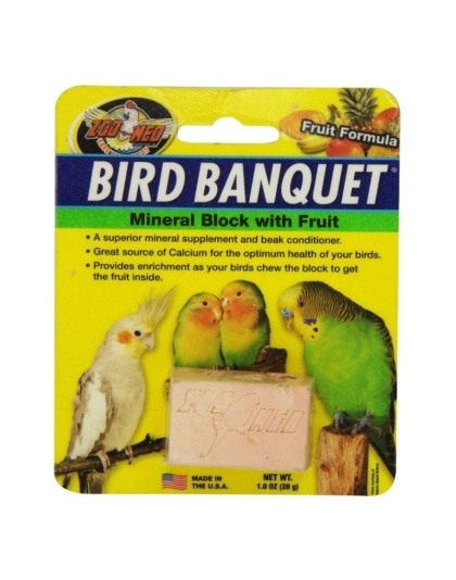 Zoo Med Bird Banquet Block Fruit Formula Small - 1 count