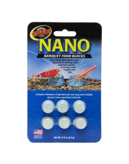 Zoo Med Nano Banquet Food Blocks - .3 oz (6 Pack)