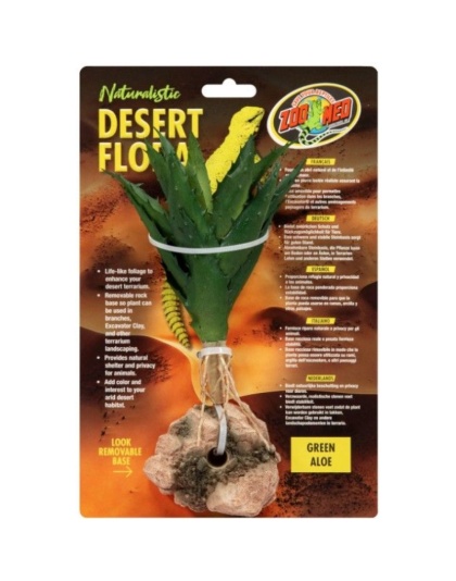 Zoo Med Green Aloe Desert Flora Terrarium Plant - 1 count