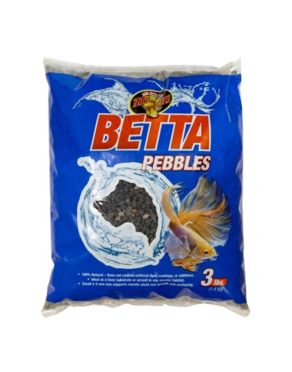 Zoo Med Natural Betta Pebbles Aquarium Substrate - 3 lbs