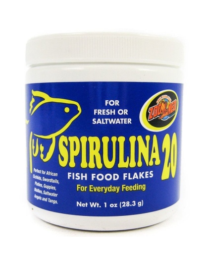 Zoo Med Spirulina 20 Flakes Fish Food - 1 oz