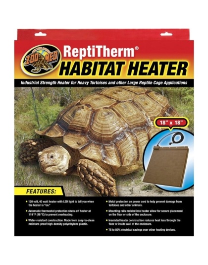 Zoo Med ReptiTherm Habitat Heater - 40 Watts (18"L x 18"W x 1"H)