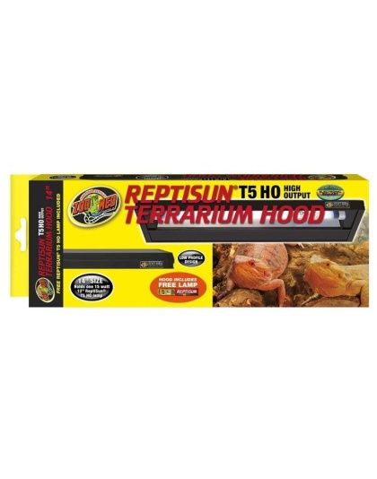 Zoo Med ReptiSun HO T5 Terrarium Hood - 15 Watts (14" Hood - 12" T5 HO Bulb)