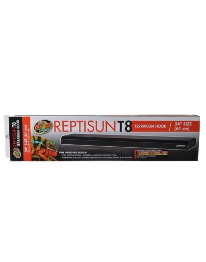 Zoo Med Reptisun T8 Terrarium Hood - 24" Fixture without Bulb (24" Bulb Required)