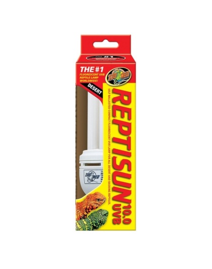 Zoo Med ReptiSun 10.0 UVB Mini Compact Flourescent Replacement Bulb - 26 Watts (6" Bulb)