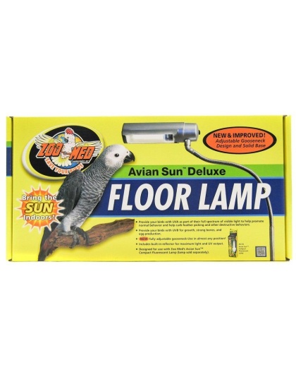 Zoo Med Avian AvianSun Deluxe Floor Lamp - Adjustable Avian Floor Lamp