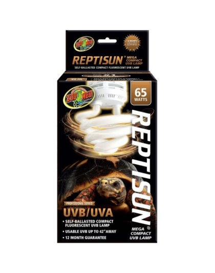 Zoo Med Reptisun Mega Compact UVB/UVA Fluorescent Bulb - 65 watt