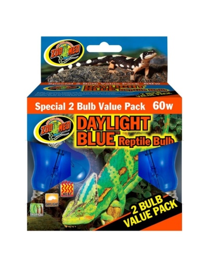 Zoo Med Daylight Reptile Bulb Blue - 2 count (60 watt)
