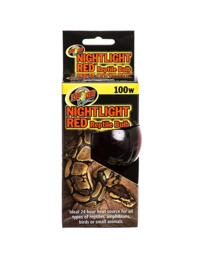 Zoo Med Nightlight Red Reptile Bulb - 100 Watts