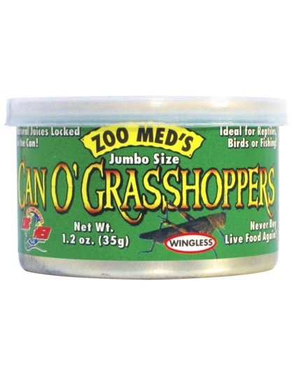 Zoo Med Can O' Jumbo Sized Grasshoppers - 1.2 oz