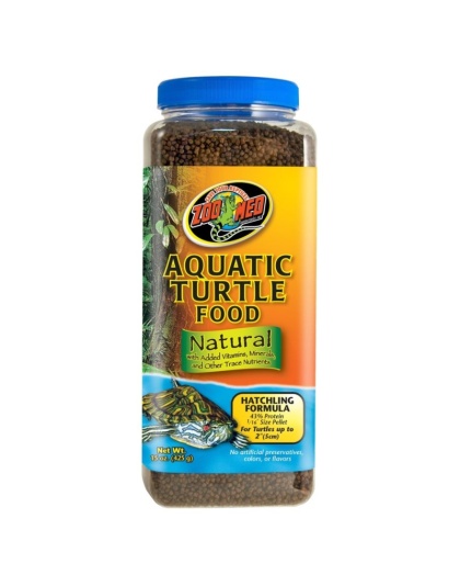 Zoo Med Natural Aquatic Turtle Food - Hatchling Formula (Pellets) - 15 oz
