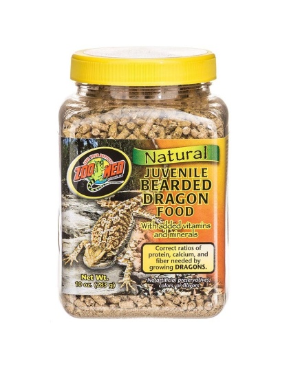 Zoo Med Natural Juvenile Bearded Dragon Food - 10 oz