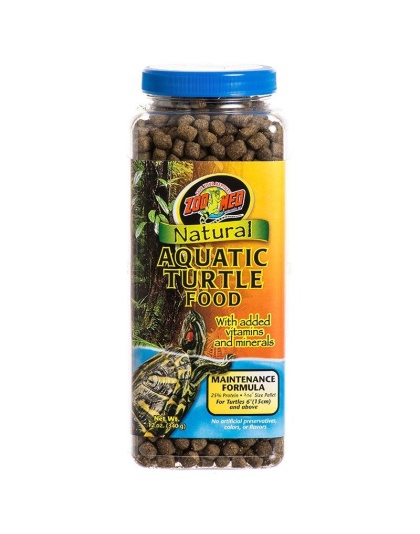 Zoo Med Natural Aquatic Turtle Food - Maintenance Formula (Pellets) - 12 oz
