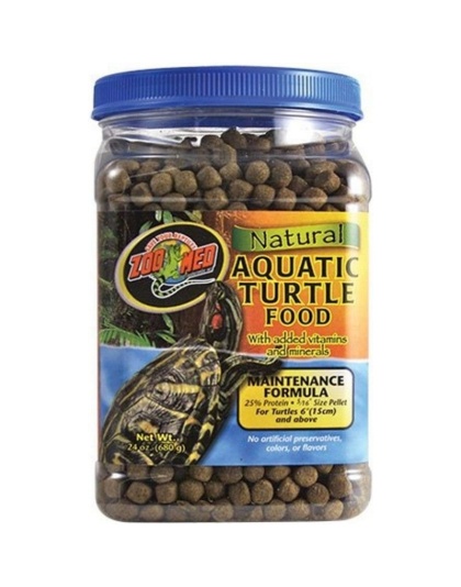 Zoo Med Natural Aquatic Turtle Food - Maintenance Formula (Pellets) - 24 oz