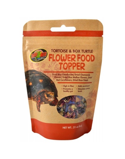 Zoo Med Tortoise & Box Turtle Flower Food Topper - 0.21 oz