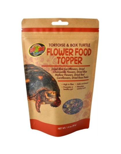 Zoo Med Tortoise & Box Turtle Flower Food Topper - 1.4 oz
