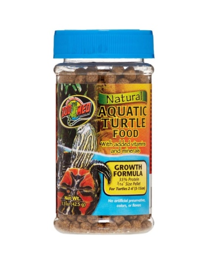 Zoo Med Natural Aquatic Turtle Food - Growth Formula Pellets - 1.85 oz