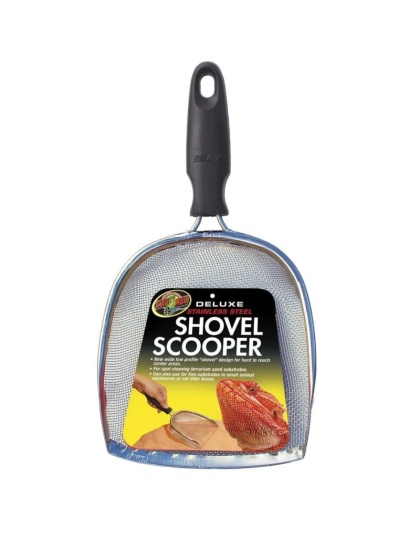 Zoo Med Delux Stainless Steel Shovel Scooper - Delux Stainless Steel Shovel Scooper