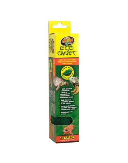 Zoo Med Eco Carpet Reptile Carpet - Green - 10 Gallon (10" x 20")