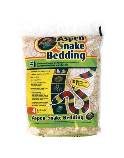 Zoo Med Aspen Snake Bedding - 4 Quarts