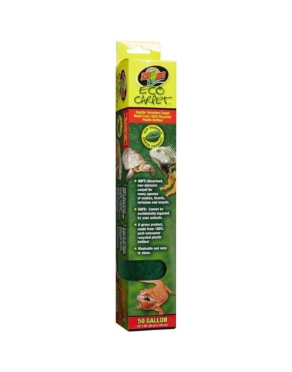 Zoo Med Eco Carpet Reptile Carpet - Green - 50 Gallon (15" x 48")