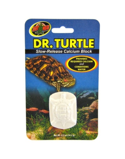Zoo Med Dr. Turtle Slow Release Calcium Block - Treats up to 15 Gallons (.5 oz)