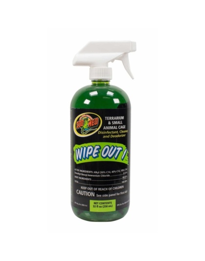 Zoo Med Wipe Out 1 - Small Animal & Reptile Terrarium Cleaner - 32 oz